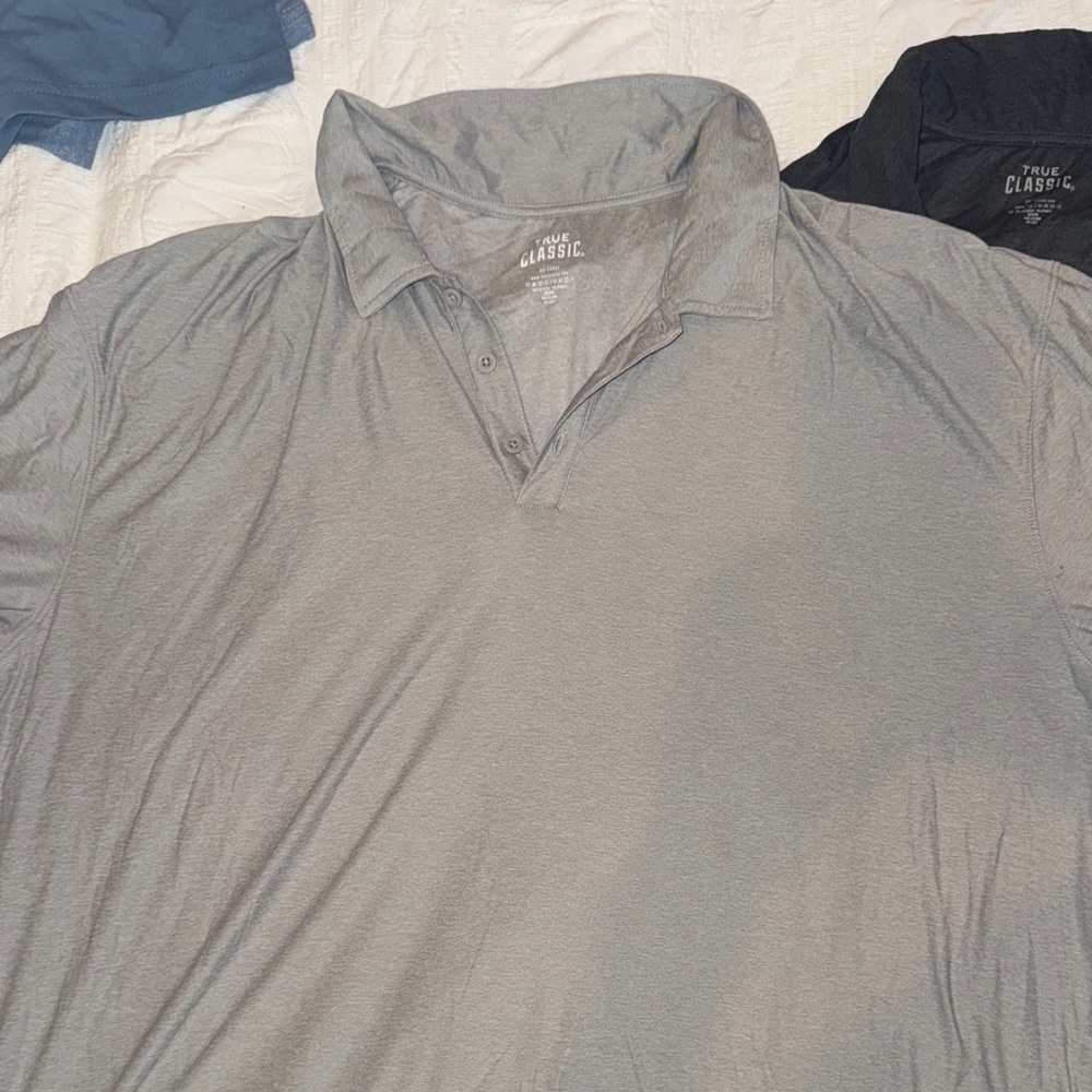 Men's True Classic “Dad Bod” Athletic Polo Shirts (3 pcs) Size 2XL